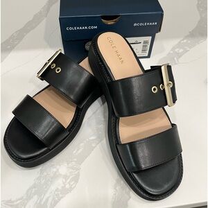 Cole Haan platform slide sandals